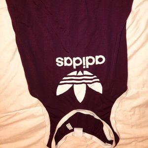Burgundy Adidas Tank top